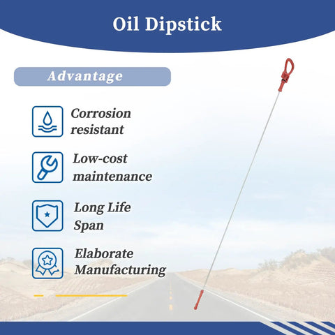 Oil Dipstick For Mercedes-Benz C250 2012 2015 Replacement Part 2710108001 with highlighted advantages like corrosion resistance
