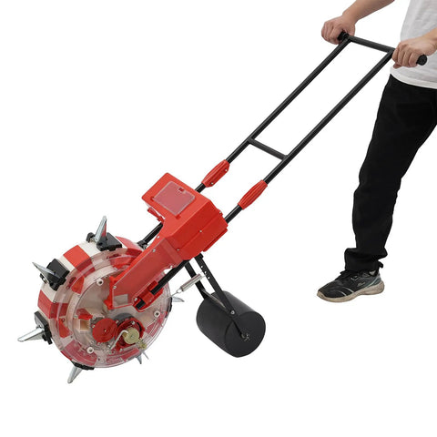 Walk Behind Garden Seeder With 7 Nozzles And 23cm Spacing No Fuss Manual Hand Push Seeding Machine for planting