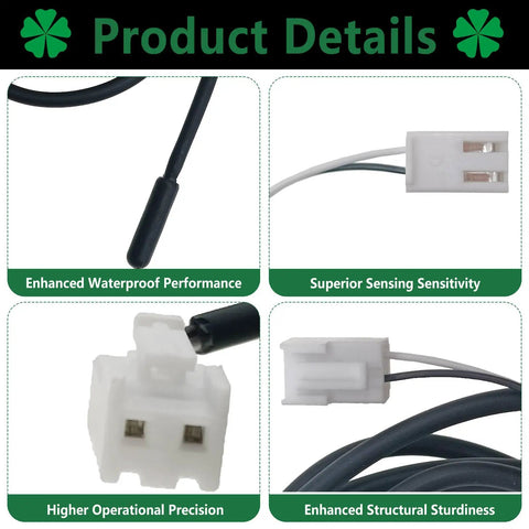 Thermistor Assembly NTC Sensor For Ice Machines Pro Grade IP68 Waterproof Temperature Probe with cable and connector