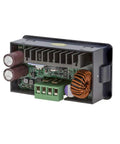 Digital Buck Power Supply Module 6V To 55V Input 0 To 50V Output 5A Adjustable Bench Supply with visible capacitors and coils.