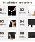 Installation instructions for Classroom Blackout Door Curtains No Tool Install Easy Darkening Shade For Windows And Doors.