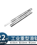 Heavy Duty Drawer Slide Rails Set 2 Pieces 22 Inch Thickened Industrial Cabinet Slides With Three Fold Design For Heavy Drawers