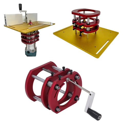 Built Tough Metal Router Table With Heavy Duty Aluminum Top Plate And No Sweat Lift System for precise woodwork tasks.