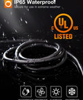 50 Ft Outdoor Extension Cord Beefy Waterproof All Weather 16 Gauge With Flexible Copper 3 Prong Plug And Protective Covers UL Listed