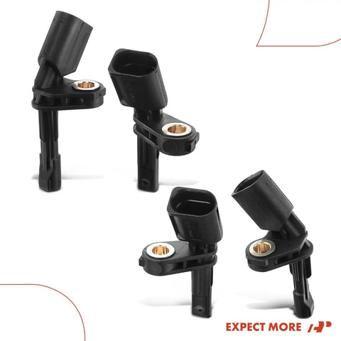 Fresh 4 Piece ABS Wheel Speed Sensor Kit For Front And Rear Audi A3 TT Seat Leon Plug And Play Direct Swap close-up of sensors