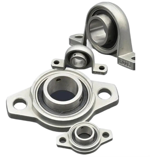 Heavy Duty 1PC KFL001 12mm Bore Pillow Block Flange Bearing Unit With Zinc Alloy Housing Industrial Machinery Ensuring Smooth Operation Stability With Reliable Support For Long Usage So Equipment Stays Rock Solid Runs Great During Work Shifts.