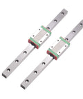 Precision Miniature Rail Guide Kit 450mm With Two Rails And Two MGW12H Sliders For Smooth Linear Motion, steel guide rails
