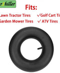Heavy Duty 16x6.50-8 And 16x7.50-8 Inner Tube With Straight Valve Stem for lawn mowers and golf carts, product image.