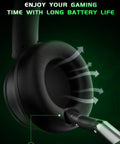 Close-up of Wireless Gaming Headset For Xbox Series X S And Xbox One And PlayStation Switch And Mac earcup with breathable material