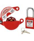 Gate Valve Lockout Device With Safety Padlock For Outdoor Faucets And Hose Bibs Lock Kit For Propane Tanks Fits 1 To Two And A Half Inch Diameter Gate Valve Handles Prevents Water Theft And Tampering