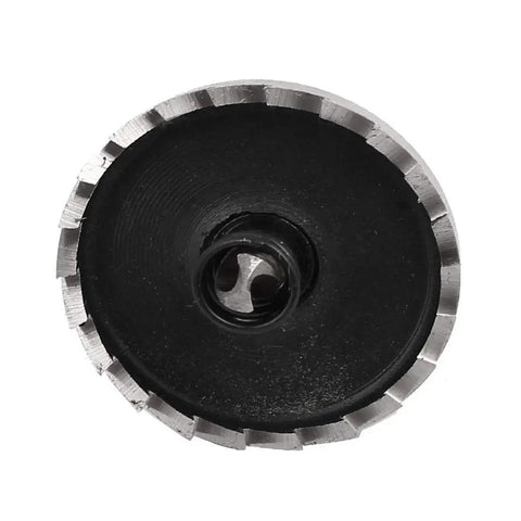 38Mm Hole Saw Set With 6Mm Pilot Drill Bits 70Mm Long HSS Spring Loaded Twist Drill Bits 14Mm Cutting Depth, close-up of saw teeth
