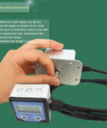 Top Tier Digital Angle Gauge With Slick Rotating Shaft And Bullseye Zero Point One Degree Resolution featuring a rotary shaft and digital readout.