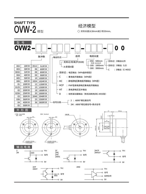 Inner Control Encoder With Flexible Pulse Per Revolution Options 10P Per Rev Through 60P Per Rev Plus 100P And 300P R 360P Color 036 For Pro Grade Industrial Automation And Robotics For Heavy Duty Applications technical drawing