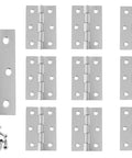 2 Inch Stainless Steel Door Hinges Tough As Nails For Cabinets Jewelry Boxes Toolboxes Dollhouses And Furniture Projects Silver