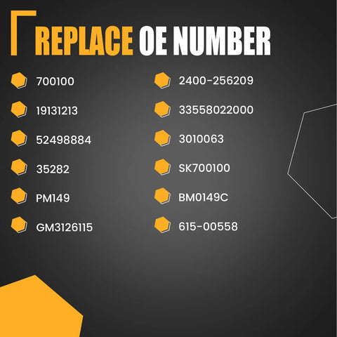 List of replaceable OE numbers for Front Hvac Heater Blower Motor With Fan To Keep Your Ride Fresh and Cool Under Pressure Smooth Operation For C and K Series Pickups Tahoe Suburban and Escalade Built Tough For Real Work.