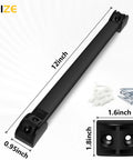 12 Inch Magnetic Tool Holder Strip Set of 5 for Garage Organization Heavy Duty Magnetic Tool Bar with dimensions and mounting hardware
