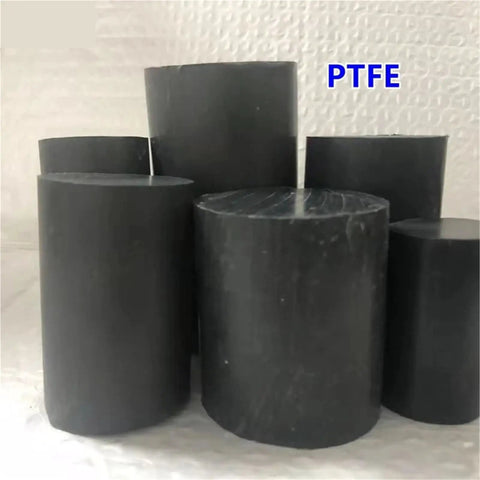 Wide Diameter PTFE Graphite Bar Rod For Your DIY Builds Non Toxic Eco Friendly Plastic Rod OD 40mm Length 100mm in black