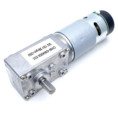 High Torque MAX 95W Turbine Worm Gear DC Motor For Durable Power 12V Or 24V Stable Reliable Operation Ideal For Industrial Automation.