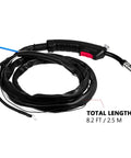 Gas And Electric MIG Welder Torch Stinger Replacement With Copper Cable 2.5m coiled black cable handle visible