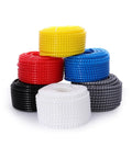 Colorful rolls of Spiral Cable Wrap Tube 1 Meter Flexible Wire Protector Organizer For 8 10 15 20 25mm Cables Reusable Green Sleeve