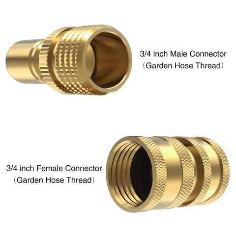 Heavy Duty Three Quarter Inch Garden Hose Quick Connect Fittings No Leak Water Splitter With Sink Spigot Adapters Brass Connectors