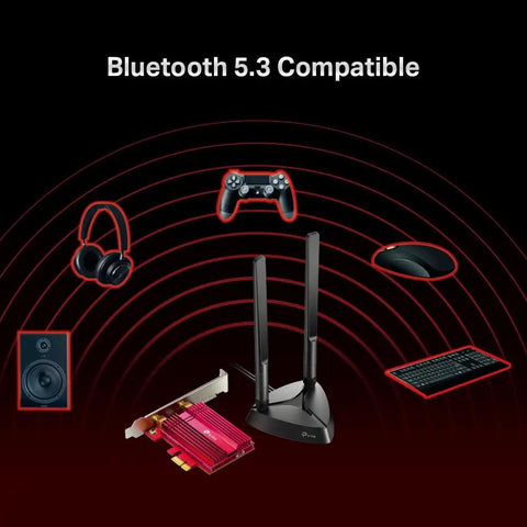 WiFi 6 AX3000 PCIe Card With Bluetooth 5.3 Dual Band Up To 2400 Mbps MU-MIMO OFDMA Ultra Low Latency Wireless Adapter For Windows 11