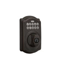 Camelot Keyless Entry Electronic Keypad Deadbolt Lock With Aged Bronze Finish