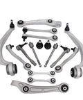 16 Piece Control Arm With Ball Joint And Bushing Stabilizer Link Tie Rod Kit For A8 D4 Models 2009 To 2018 Ready To Bolt On And Improve Handling