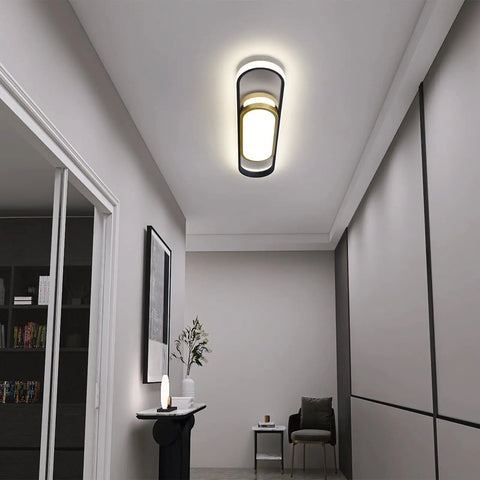 Modern LED Flush Mount Ceiling Light With Remote, Dimmable 40W Panel, 3000K To 6500K Color Temp, 2.3ft Acrylic Linear Fixture