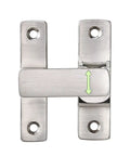 Heavy Duty Luminous Barn Door Latch With Built In Night Light 90 Degree Sliding Lock showing stainless steel finish and secure locking mechanism.