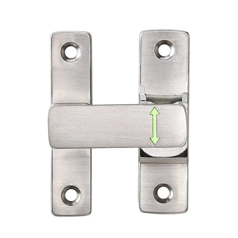 Heavy Duty Luminous Barn Door Latch With Built In Night Light 90 Degree Sliding Lock showing stainless steel finish and secure locking mechanism.