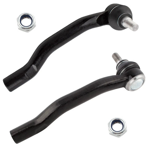 Front Tie Rod End Kit For Acura MDX 2001 2006 And Honda Pilot 2003 2008 3.5L V6 Replacement ES3716 ES3717 Heavy Duty Tie Rod Ends With Left And Right Sides Easy Install Upgrade For Safer Steering, two black tie rod ends with nuts
