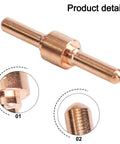 60 Piece Plasma Cutter Consumables Kit for PT 31 and LG 40 Torches Includes 30 Copper Electrodes and 30 Copper Nozzles close-up view