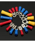 Get The ULTIMATE WVAIUPIX 1200 Pcs Mixed Assorted Lug Kit With Insulated Electrical Wire Connector Crimp Terminals Spade Ring Set Perfect For All Your CLH 22-10 AWG Projects And Heavy Duty Wiring Hauls Today: assorted insulated ring and spade terminals