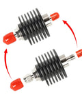 SMA Male To SMA Female Coaxial RF Attenuator 40 dB 10W DC To 8.0 GHz 50 Ohm for Lab and Field RF Test Gear, black heatsink