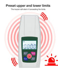Pro Grade Push And Pull Tester Meter Mini Dynamometer With Four Measurement Units Backlit Display Buzzer Alarm High Accuracy KF-500 Ideal For Lab And Workshop Use Easy Calibration And Real Time Force Reading, front view