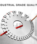 Two Pack Stainless Steel Thickness Gauges, Wire Gauge Measuring Tool Set For Wires, Sheets, And Cables, Dual Sided Round Gauge