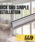 Heavy Duty Stainless Steel Sliding Door Track Cover Replacement For Patio Glass Doors 6 Feet Long Fix Worn Or Damaged Tracks