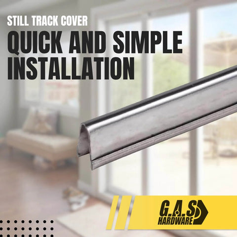 Heavy Duty Stainless Steel Sliding Door Track Cover Replacement For Patio Glass Doors 6 Feet Long Fix Worn Or Damaged Tracks