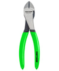 Hi Viz Diagonal Pliers Cutters 7 Inch Corrosion Resistant Chrome Finish Drop Forged Steel Induction Hardened Edges For Sharp Long Lasting Cuts With Comfortable Dipped Grips And Easy Clean Up Heavy Duty Tool