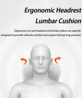 Upgrade Your Mini John Cooper Works Electric For 2025 And 2026 With This Super Comfy Headrest And Lumbar Support Cushion Set featuring ergonomic design for comfort.