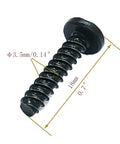 Replacement 10 Piece Screws Set For Power Tools Replaces 330019-04 330013-04 heavy-duty steel fastener with dimensions labeled