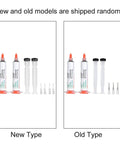 Two 50g Solder Paste Syringes Sn42 Bi58 Tin Bismuth Soldering Flux for SMD PCB Electronics Repair sets, new and old models