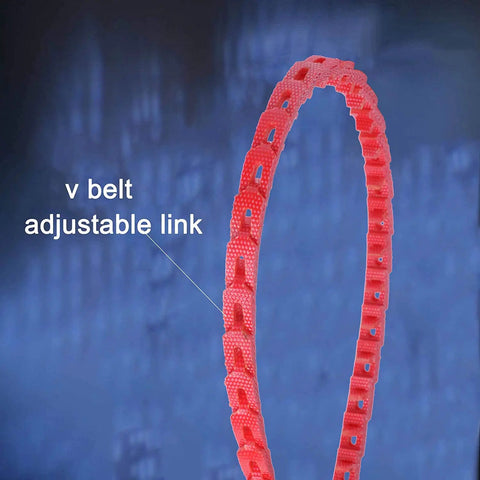 Three Eighths Inch By 4 Foot Z Type Adjustable Link V Belt 3L Drive Belt Replacement for woodworking machinery in red color