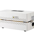Automatic Continuous Band Sealer for plastic bags 0.32 to 0.47 inch seal width with digital temperature control, side view