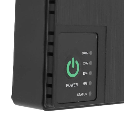 Dont Stress Over Power Outages With This Compact Mini Ups Backup Power Supply Packing 8800mah Capacity And 18w Output To Keep Routers Modems And Security Cameras Running Smoothly, showing power status indicators.