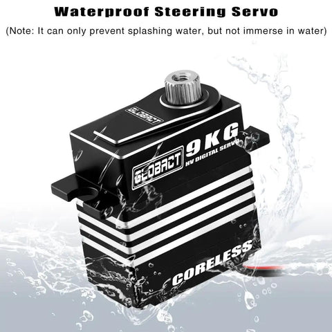 TRX4M Compatible All Metal 9Kg High Torque Servo Coreless Motor HV 4 8V with waterproof design in black housing