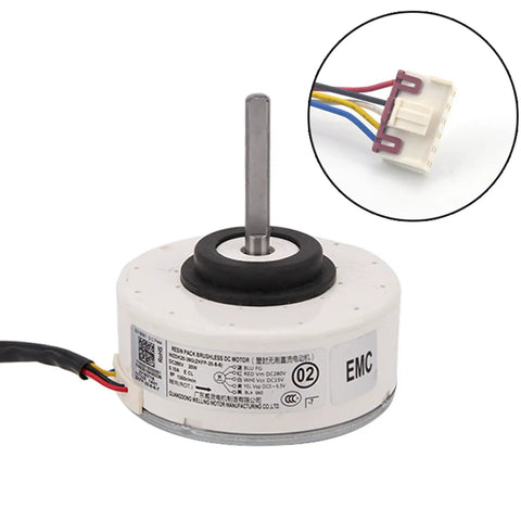 Indoor Air Conditioner Motor Replacement For WZDK20-38G ZKFP-20-8-6 20W DC Brushless Fan Motor with plug view