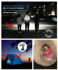 Cordless Spotlight Work Light For Makita 18V Battery, 40W 4200LM LED illuminating construction site and tent.