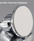 Sturdy Chrome Suction Cup Shower Head Holder For Handheld Showers No Drill Required Easy Peasy Install On Flat Smooth Surfaces